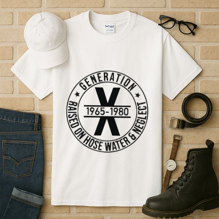 Generation X 1965 1980 Raised On Hose Water And Neglect Tall T-Shirt