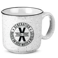 Generation X 1965 1980 Raised On Hose Water And Neglect 15oz Campfire Ceramic Mug