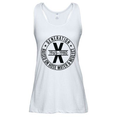 Generation X 1965 1980 Raised On Hose Water And Neglect Ladies Essential Flowy Tank