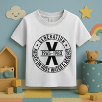 Generation X 1965 1980 Raised On Hose Water And Neglect Toddler T-Shirt