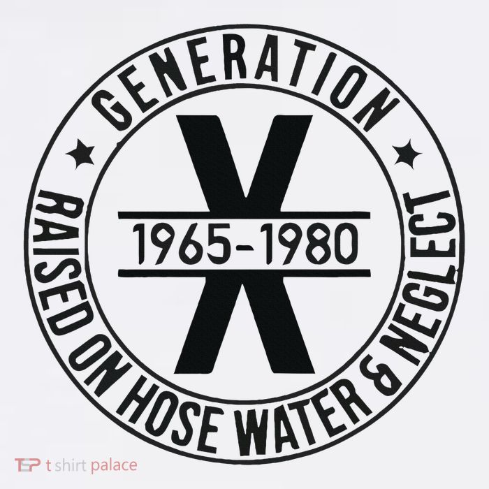 Generation X 1965 1980 Raised On Hose Water And Neglect Kids T-Shirt