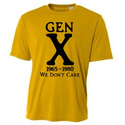 Gen X 1965 1980 We DonT Care Cooling Performance Crew T-Shirt