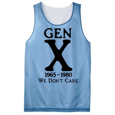 Gen X 1965 1980 We DonT Care Mesh Reversible Basketball Jersey Tank