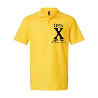 Gen X 1965 1980 We DonT Care Softstyle Adult Sport Polo