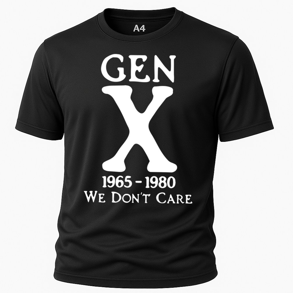 Gen X 1965 1980 We DonT Care Cooling Performance Crew T-Shirt