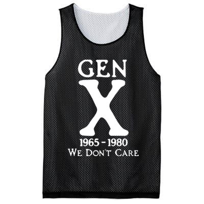Gen X 1965 1980 We DonT Care Mesh Reversible Basketball Jersey Tank