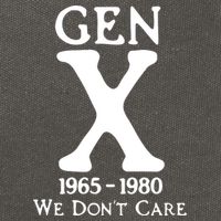 Gen X 1965 1980 We DonT Care Cotton Canvas Backpack