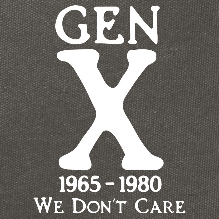 Gen X 1965 1980 We DonT Care Cotton Canvas Backpack