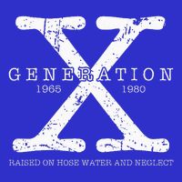 Generation X 1965 1980 Raised On Hose Water And Neglect Tall T-Shirt