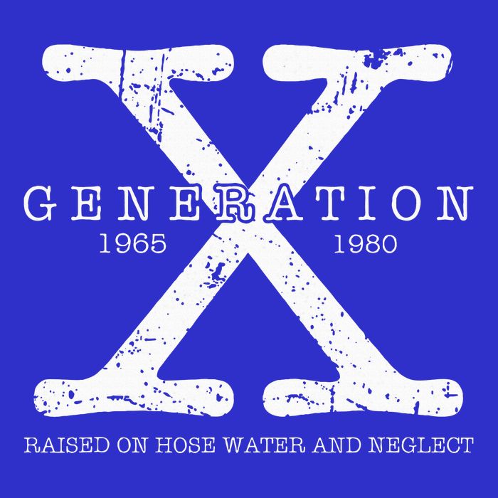 Generation X 1965 1980 Raised On Hose Water And Neglect Tall T-Shirt