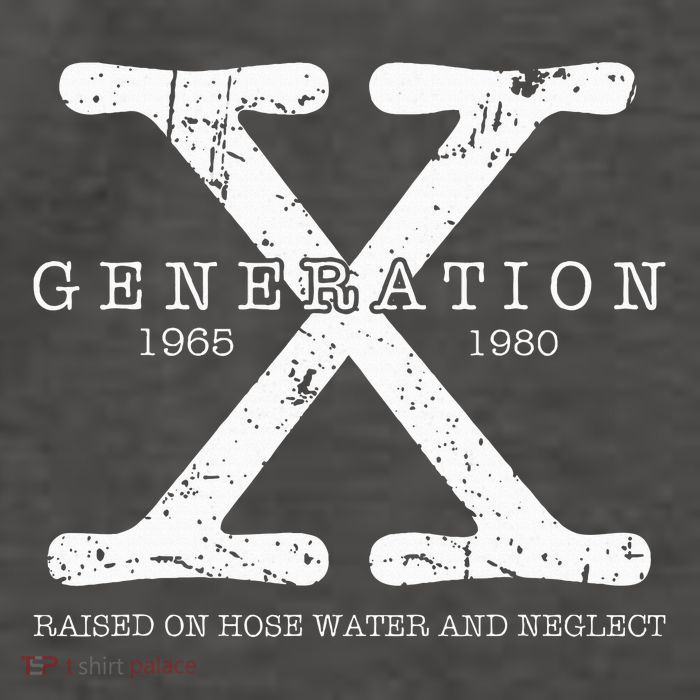 Generation X 1965 1980 Raised On Hose Water And Neglect Vector Backpack