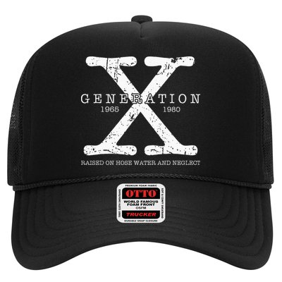Generation X 1965 1980 Raised On Hose Water And Neglect Trucker Hat