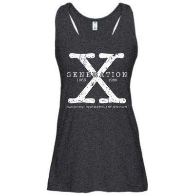 Generation X 1965 1980 Raised On Hose Water And Neglect Ladies Essential Flowy Tank