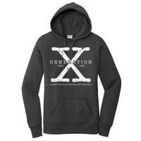 Generation X 1965 1980 Raised On Hose Water And Neglect Women's Pullover Hoodie
