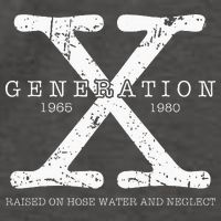 Generation X 1965 1980 Raised On Hose Water And Neglect Vector Backpack