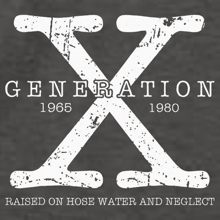 Generation X 1965 1980 Raised On Hose Water And Neglect Vector Backpack