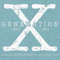 Generation X 1965 1980 Raised On Hose Water And Neglect Sueded Cloud Jersey T-Shirt