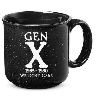 Gen X 1965 1980 We Dont Care Gift 15oz Campfire Ceramic Mug