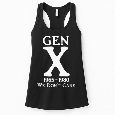 Gen X 1965 1980 We Dont Care Gift Womens Tank Top