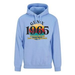 Gen X 1965 Generation X Not Over The Hill Unisex Surf Hoodie