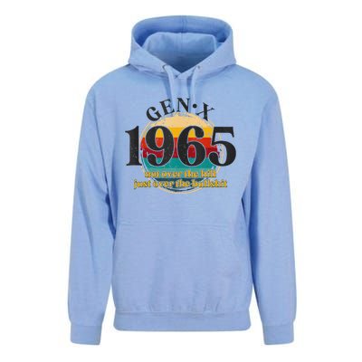 Gen X 1965 Generation X Not Over The Hill Unisex Surf Hoodie