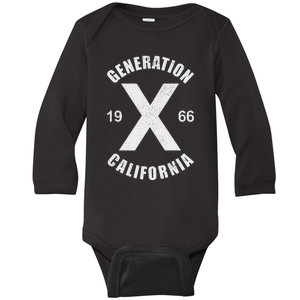 Generation X 1966 Feral Gen Xer Born 1966 California Baby Long Sleeve Bodysuit