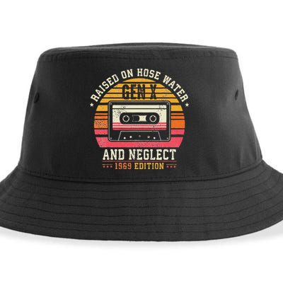 Gen X 1969 Edition Raised On Hose Water And Neglect Sustainable Bucket Hat