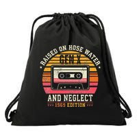 Gen X 1969 Edition Raised On Hose Water And Neglect Drawstring Bag