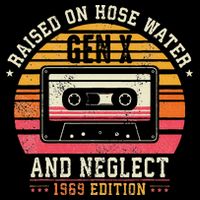 Gen X 1969 Edition Raised On Hose Water And Neglect 16 in Basic Backpack