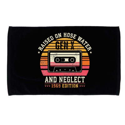 Gen X 1969 Edition Raised On Hose Water And Neglect Microfiber Hand Towel