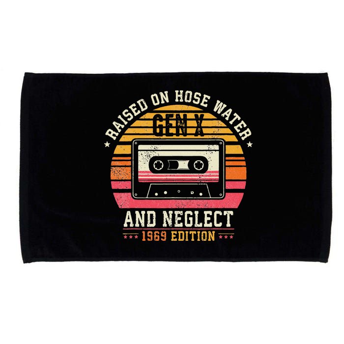 Gen X 1969 Edition Raised On Hose Water And Neglect Microfiber Hand Towel