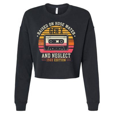Gen X 1969 Edition Raised On Hose Water And Neglect Cropped Pullover Crew