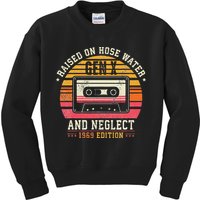 Gen X 1969 Edition Raised On Hose Water And Neglect Kids Sweatshirt