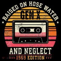 Gen X 1969 Edition Raised On Hose Water And Neglect Zip Tote Bag
