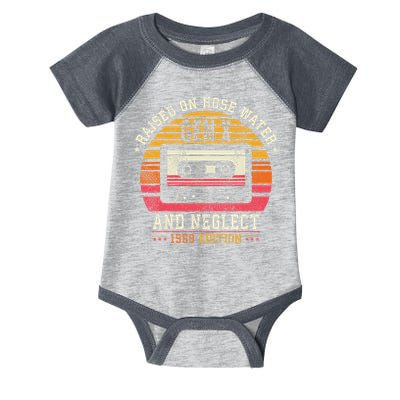 Gen X 1969 Edition Raised On Hose Water And Neglect Infant Baby Jersey Bodysuit