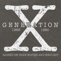 Generation X 1965 1980 Raised On Hose Water And Neglect Cotton Canvas Backpack