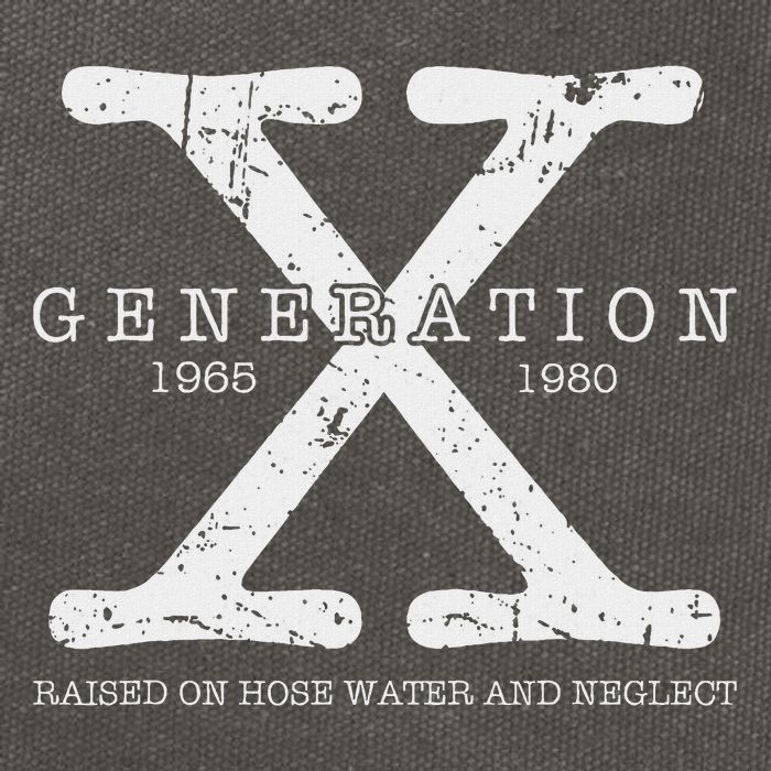 Generation X 1965 1980 Raised On Hose Water And Neglect Cotton Canvas Backpack