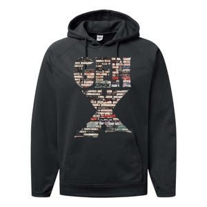 Gen X 80s Rock Cassettes Performance Fleece Hoodie