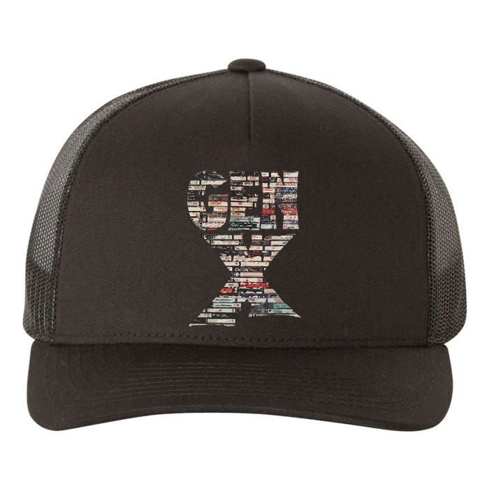 Gen X 80s Rock Cassettes Yupoong Adult 5-Panel Trucker Hat