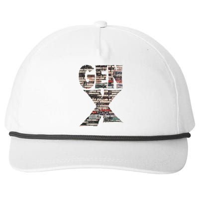 Gen X 80s Rock Cassettes Snapback Five-Panel Rope Hat