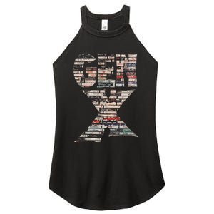 Gen X 80s Rock Cassettes Women's Perfect Tri Rocker Tank