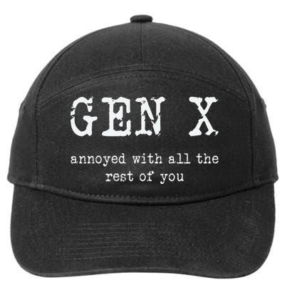 Gen X Annoyed With All The Rest Of You 7-Panel Snapback Hat