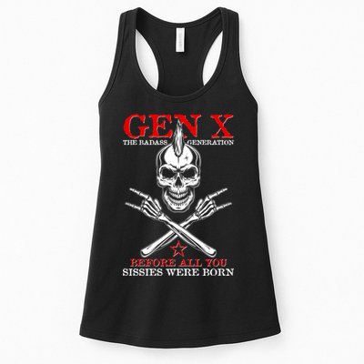 Generation X Before All You Sissie Were Born Rock On Skull Womens Tank Top