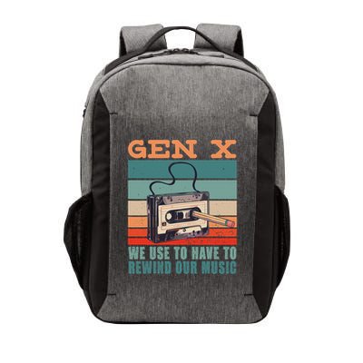 Gen X Cassette Tape Pencil Retro Music Vector Backpack