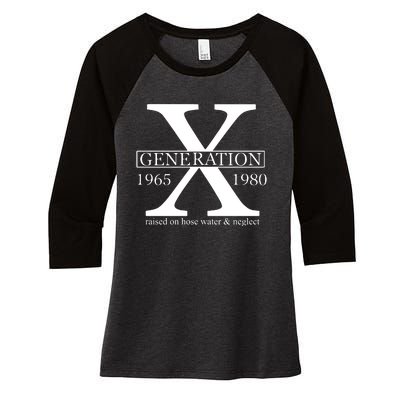 Gen X Colors Generation X Gen X Women's Tri-Blend 3/4-Sleeve Raglan Shirt