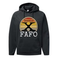 Generation X Fafo Gen X Humor Performance Fleece Hoodie