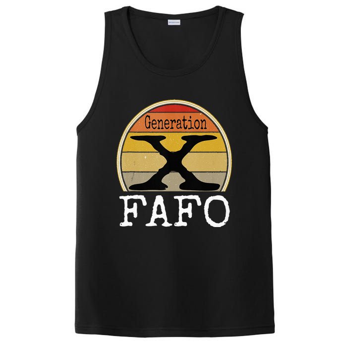 Generation X Fafo Gen X Humor PosiCharge Competitor Tank