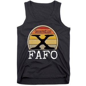 Generation X Fafo Gen X Humor Tank Top