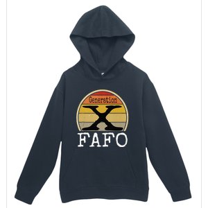 Generation X Fafo Gen X Humor Urban Pullover Hoodie