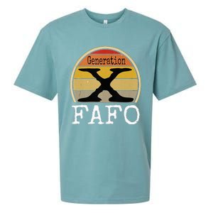 Generation X Fafo Gen X Humor Sueded Cloud Jersey T-Shirt